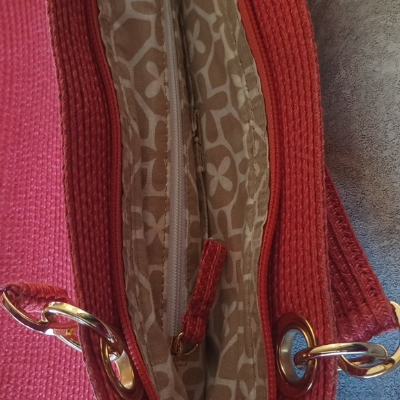 Talbot's Straw Shoulder Bag, Apricot - Picture 6 of 6